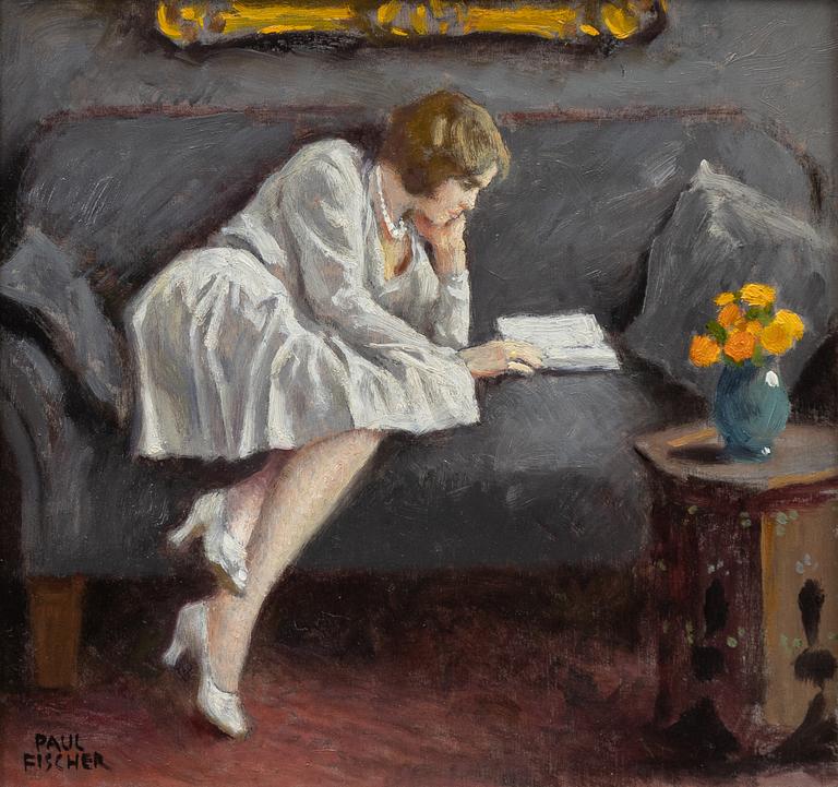 Paul Fischer, Reading Woman.