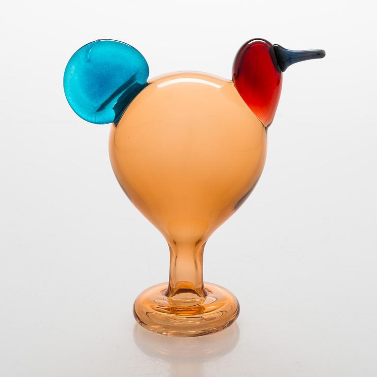 Oiva Toikka, Glasfågel,  signerad O. Toikka IITTALA 2015 SCOPE 72/300.