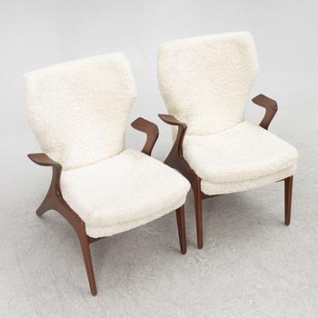 Kurt Østervig, attributed to. A pair of armchairs, Denmark.
