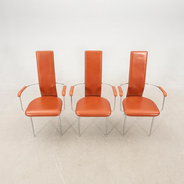 Giancarlo Vegni & Gianfranco Gualtierotti armchairs 8 pcs for Fasem Italy late 20th century/early 21st century.