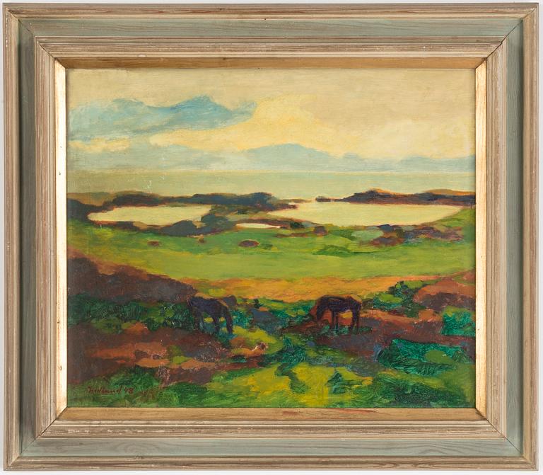 BÖRJE HEDLUND, oil on board, signed and dated 48.