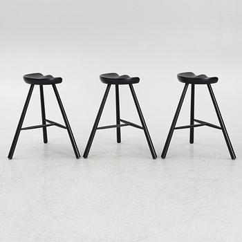 Werner, 3 stools, "Shoemaker chair No 68", designed in 1936.