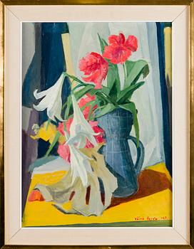 Väinö Hervo, Still Life with Lilies and Poppies.