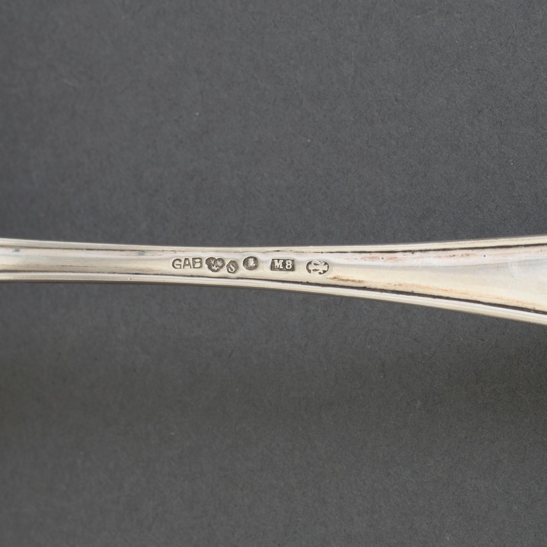 A 188 piece set of silver cutlery,'Vasa', GAB, Stockholm, mid 20th century.
