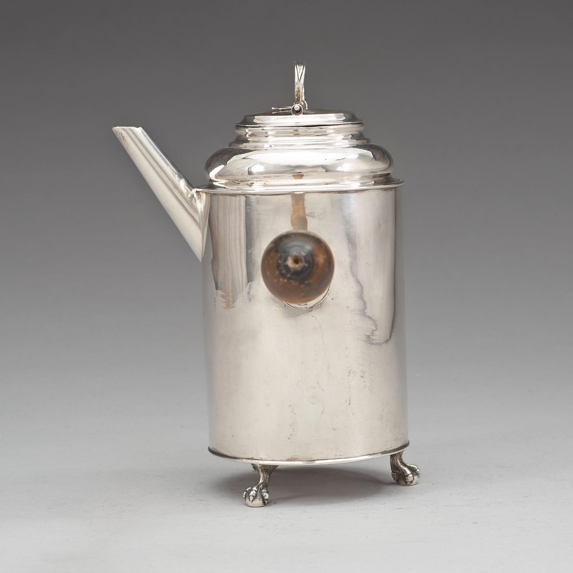 CHOKLADKANNA, av Arvid Castman, Eksjö 1787. Gustaviansk.