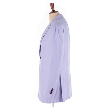 ROSE & BORN, a purple herringbone jacket. Size 50.