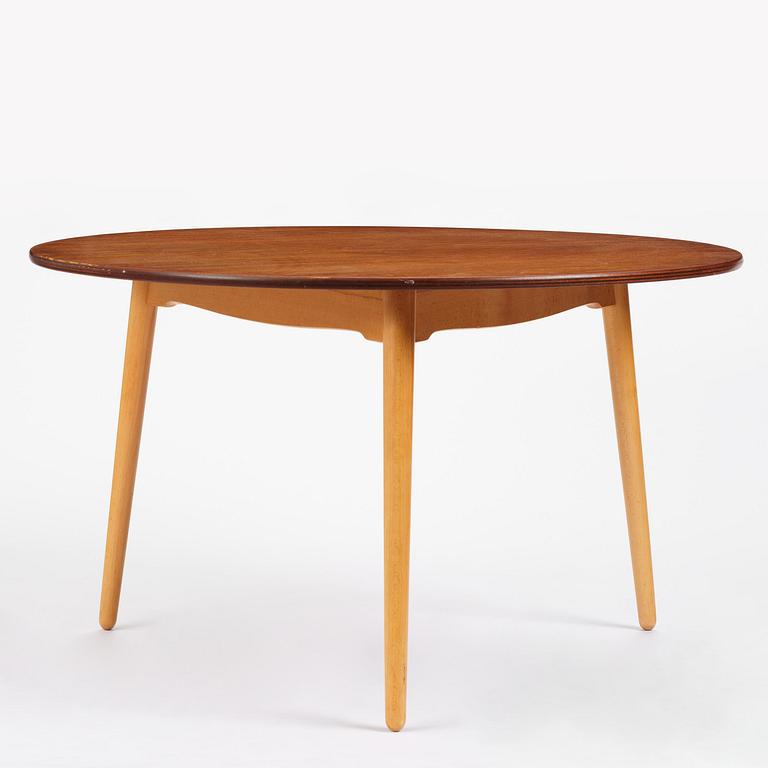 Hans J. Wegner, matgrupp, sju delar, "Hjerte-set", Fritz Hansen, Danmark, 1965.