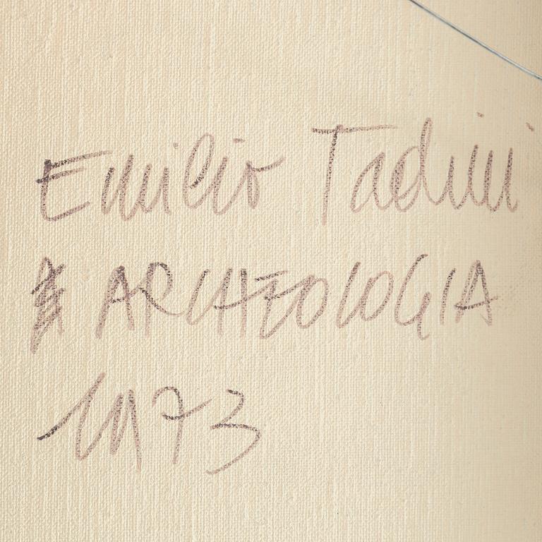 EMILIO TADINI, akryl på duk, signerad och daterad 1973 a tergo.