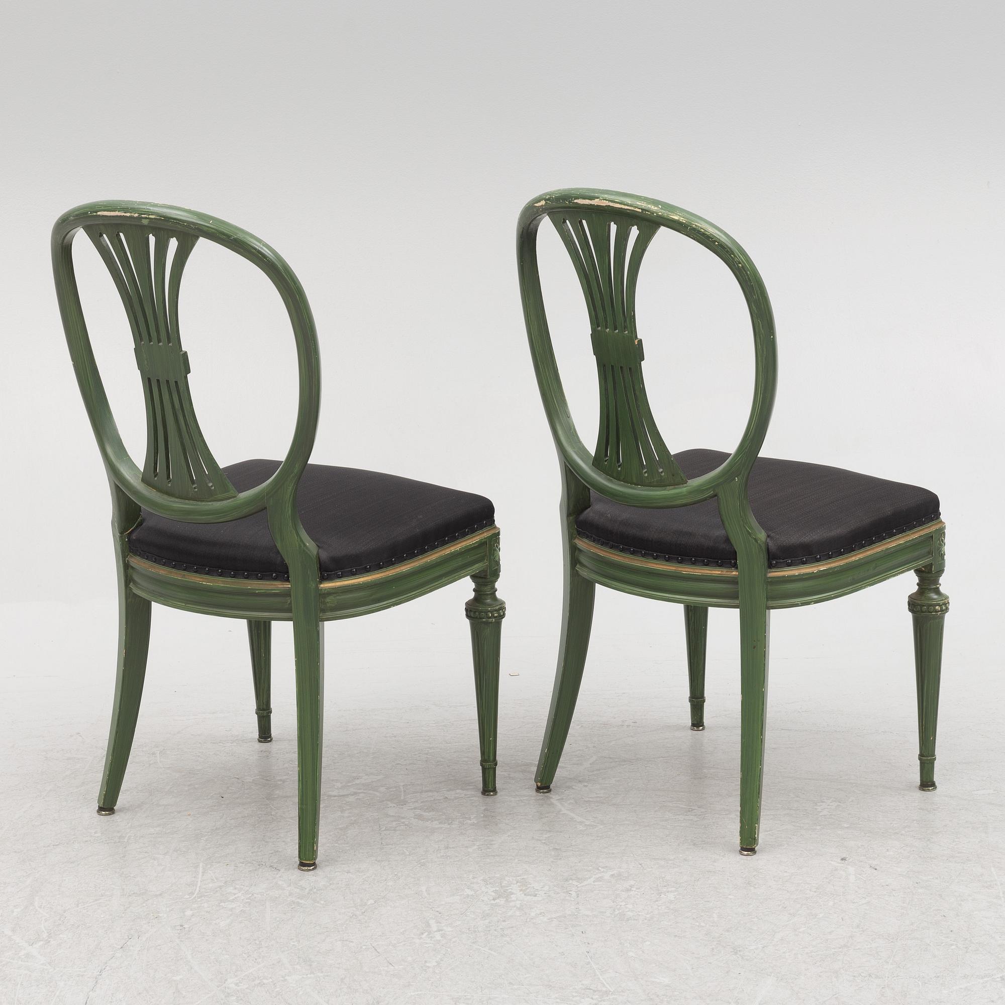 Matgrupp, 9 delar, gustaviansk stil, Åmells, 1900-talets andra hälft.