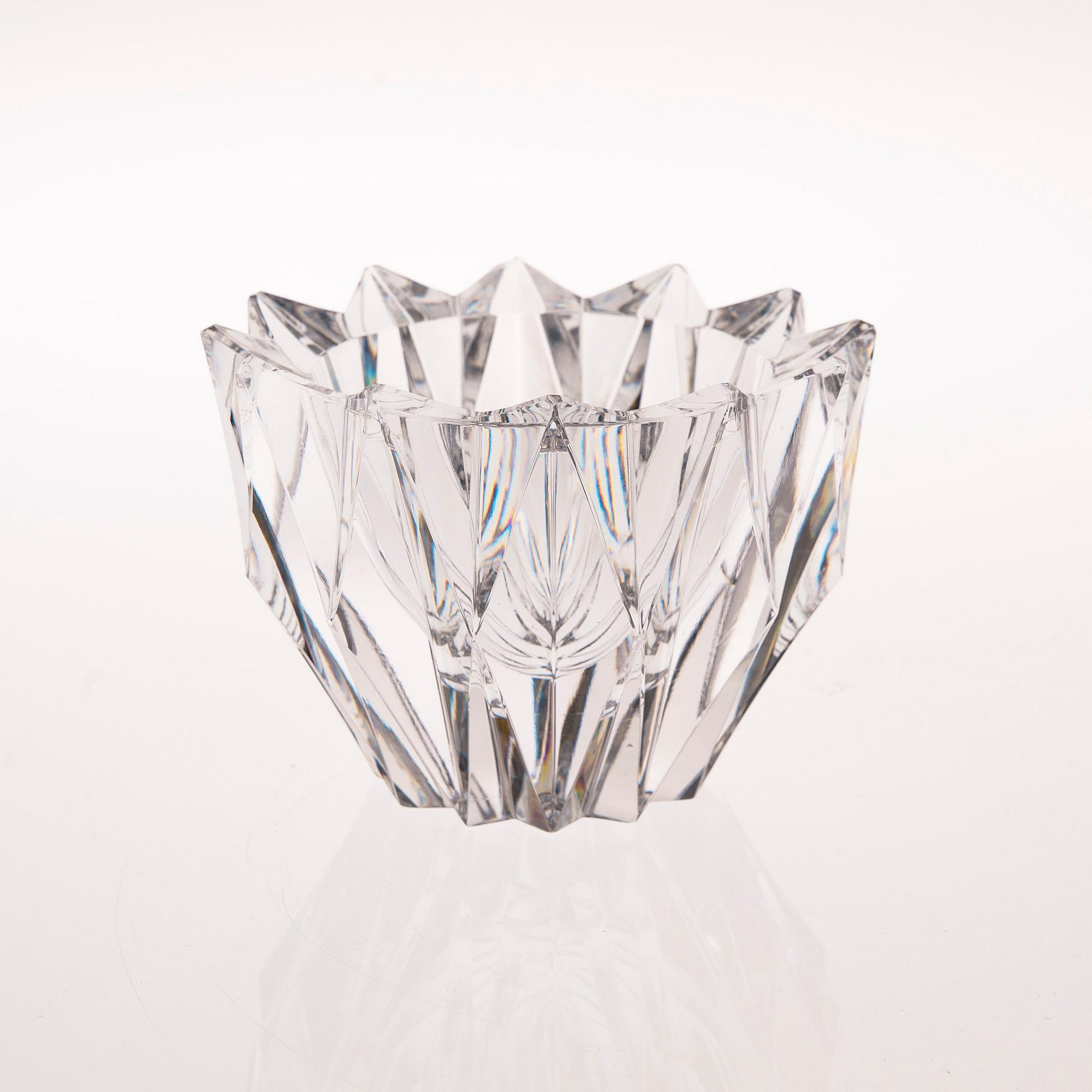 SKÅL, glas, "Näckros", signerad Aimo Okkolin, Riihimäen Lasi Oy.