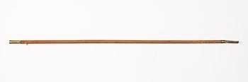 172. A wooden stick with gold knob, maker´s mark A.Ekholm, Stockholm 1784-1801.