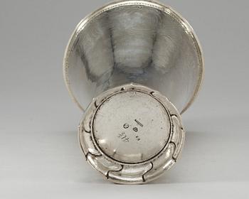 A Swedish silver beaker, makers mark by Simson Ryberg, Stockholm 1787.