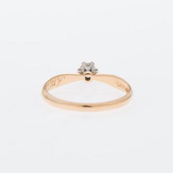 RING, 14K guld, briljantslipad diamant 0,25 ct, Kultakeskus, Tavaastehus.