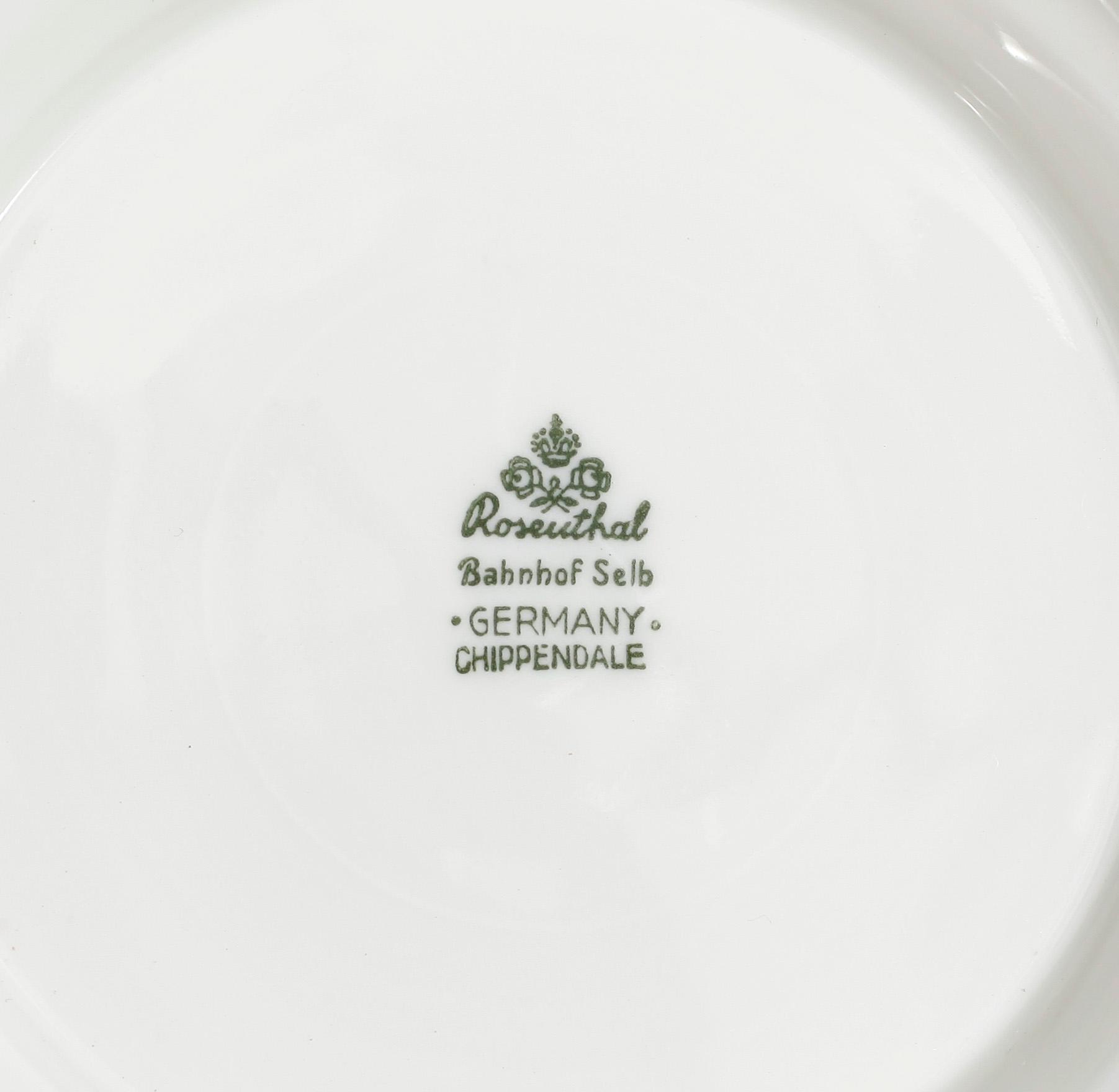 MATSERVIS, porslin, 39 delar, "Chippendale", Rosenthal.