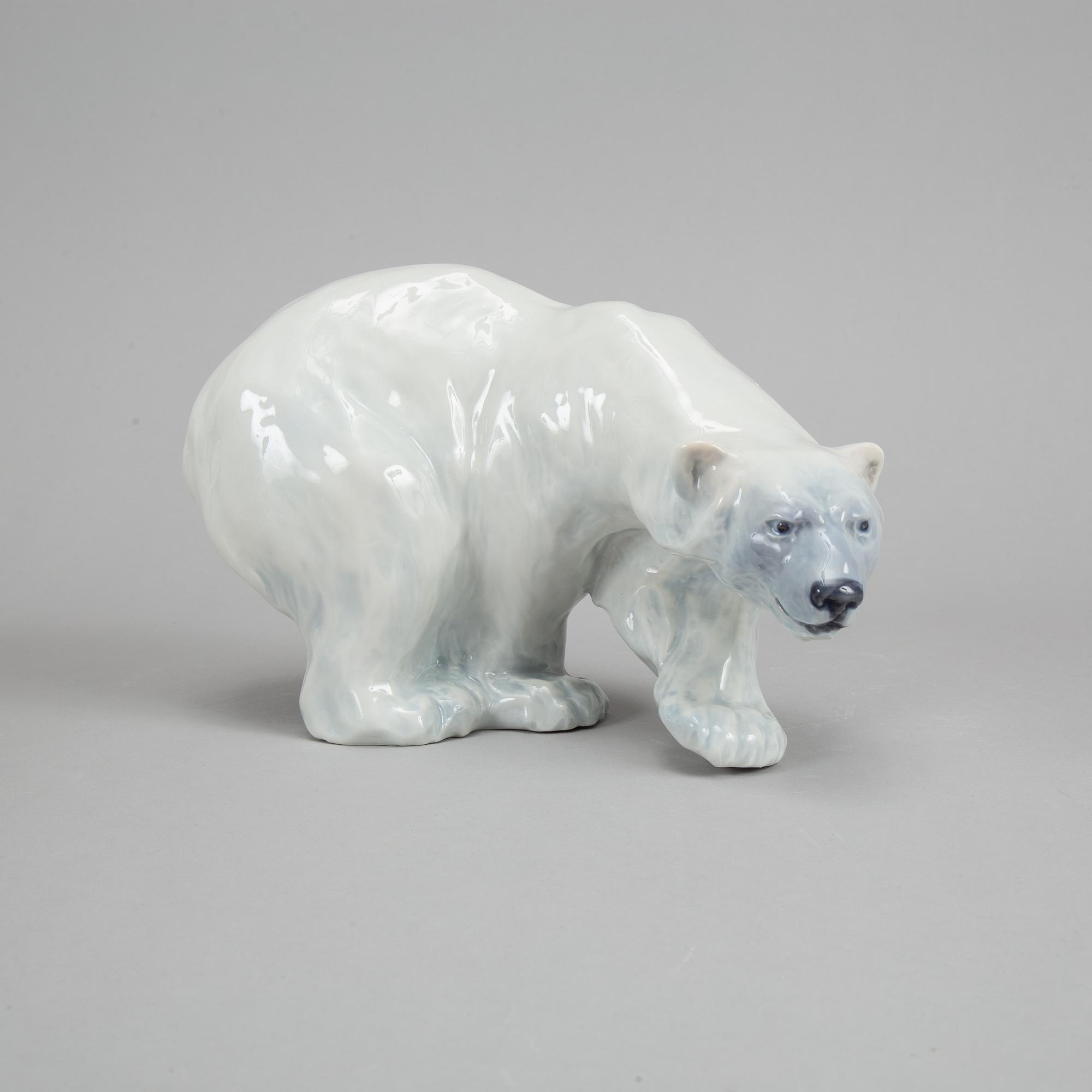 Royal Copenhagen, a 089 porcelain polar bear, Denmark.