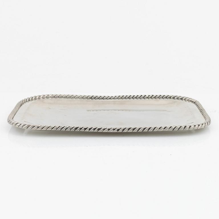 Estrid Ericson, bricka, tenn, Firma Svenskt Tenn, Stockholm, 1952.