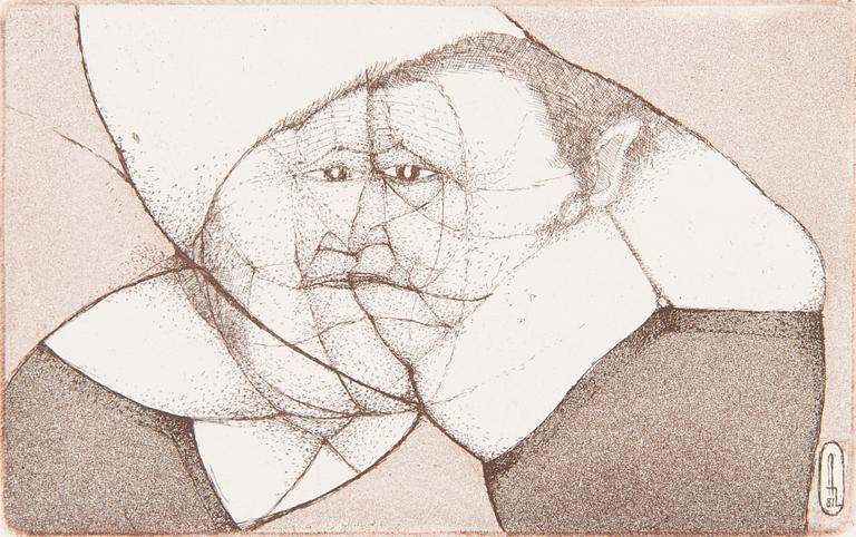 Ado Lill, etching and aquatint, a set of three, signed and dated -81, -87 and -84, numbered 5/21, 10/21 and 11/21.