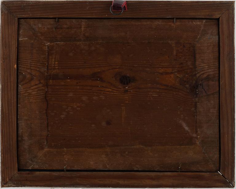 Glasmålningar, ett par, 1700/1800-tal. Pastorala scener.