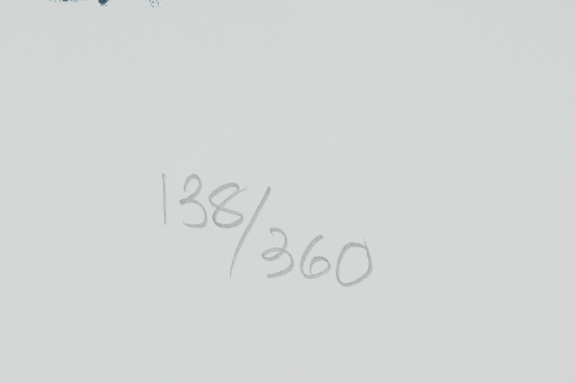 Sigvard Bernadotte, färglitografi, 1982, signerad 138/360.