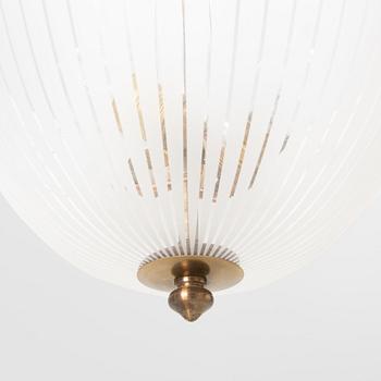 A Swedish Modern ceiling lamp, Orrefors, Sweden, 1950's/60's.