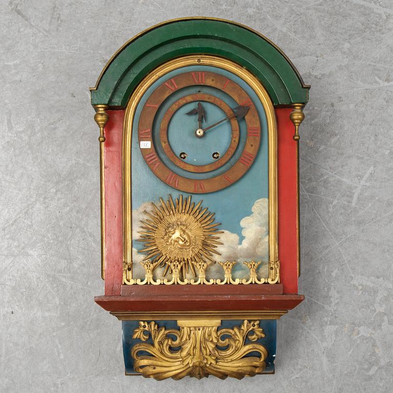 A French wall clock, second part of the 19th Century.