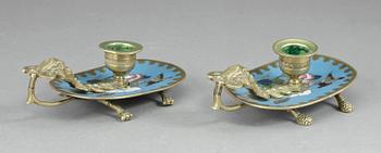 NATTLJUSSTAKAR, ett par, Kina, 1800-tal.