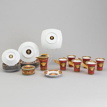 A Versace "Medusa" 16-piece porcelain coffee service, Rosenthal, Germany.
