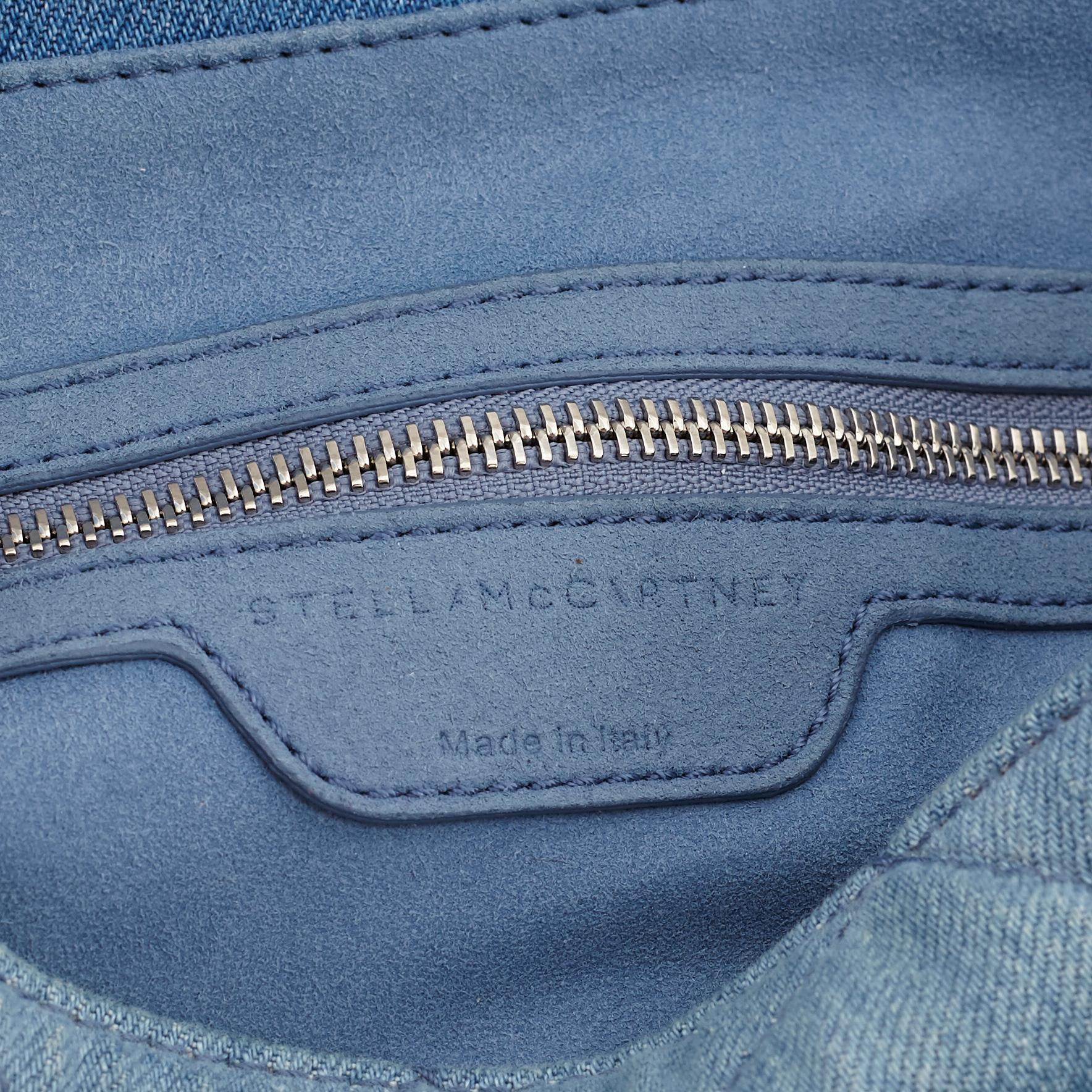 STELLA MCCARTNEY, a denim handbag.