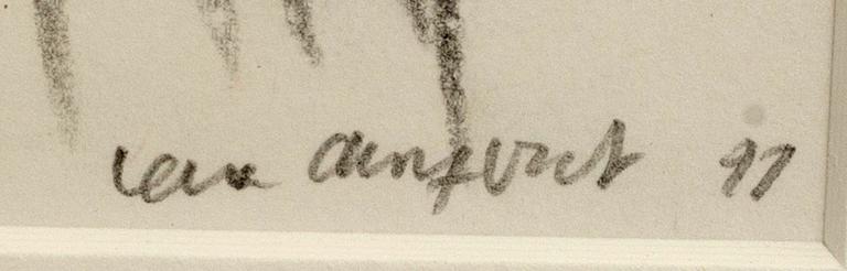 LENA CRONQVIST, teckning signerad och daterad 91.