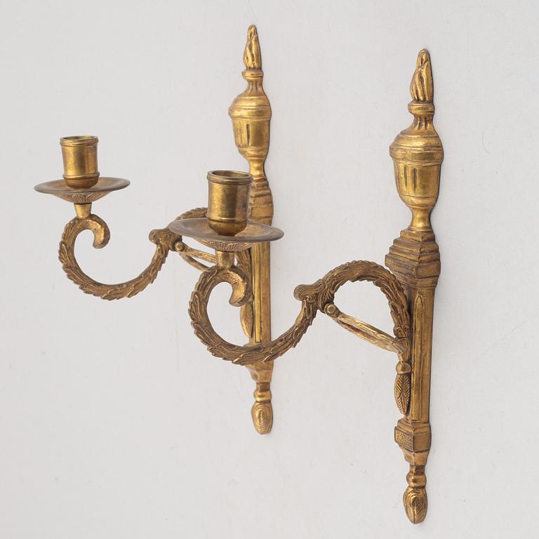 A pair of "Törne" wall sconces from IKEA's 18th century series, Sweden, 1990's.