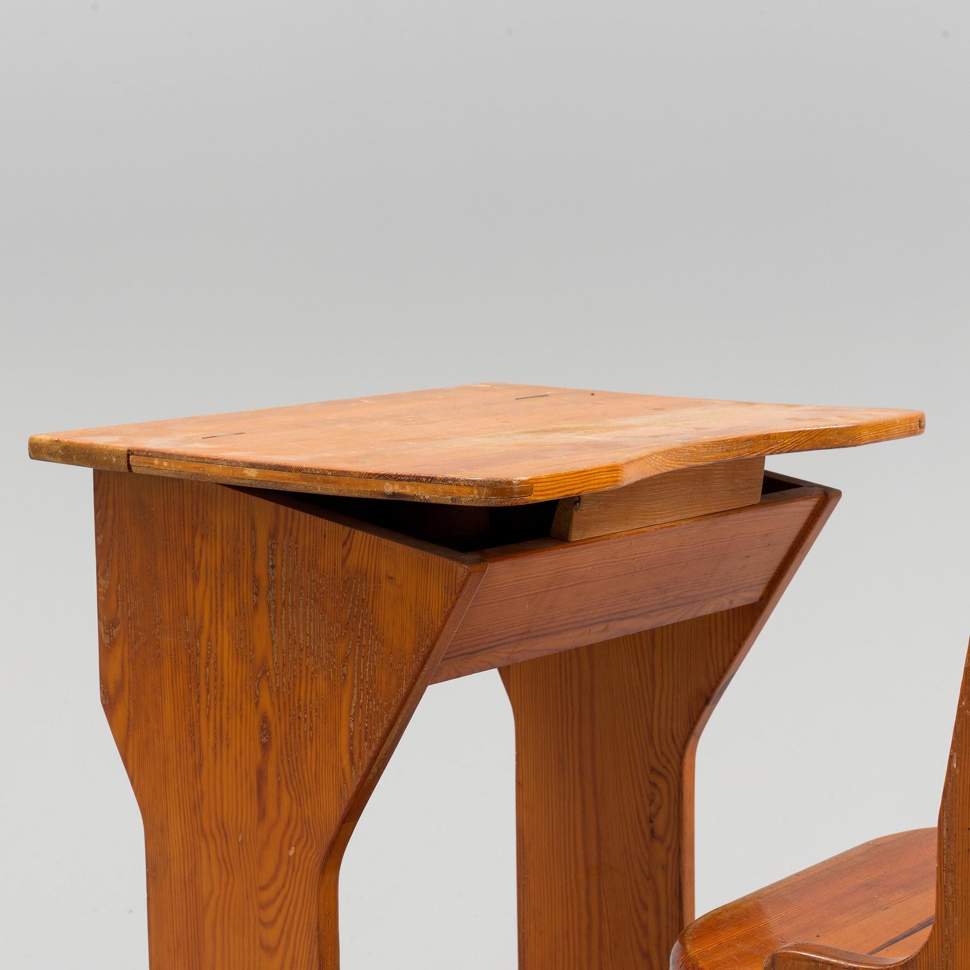 A first half of the 20th century school bench.