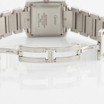 Cartier, Tank, Francaise, wristwatch, 28 x 24 (32) mm.