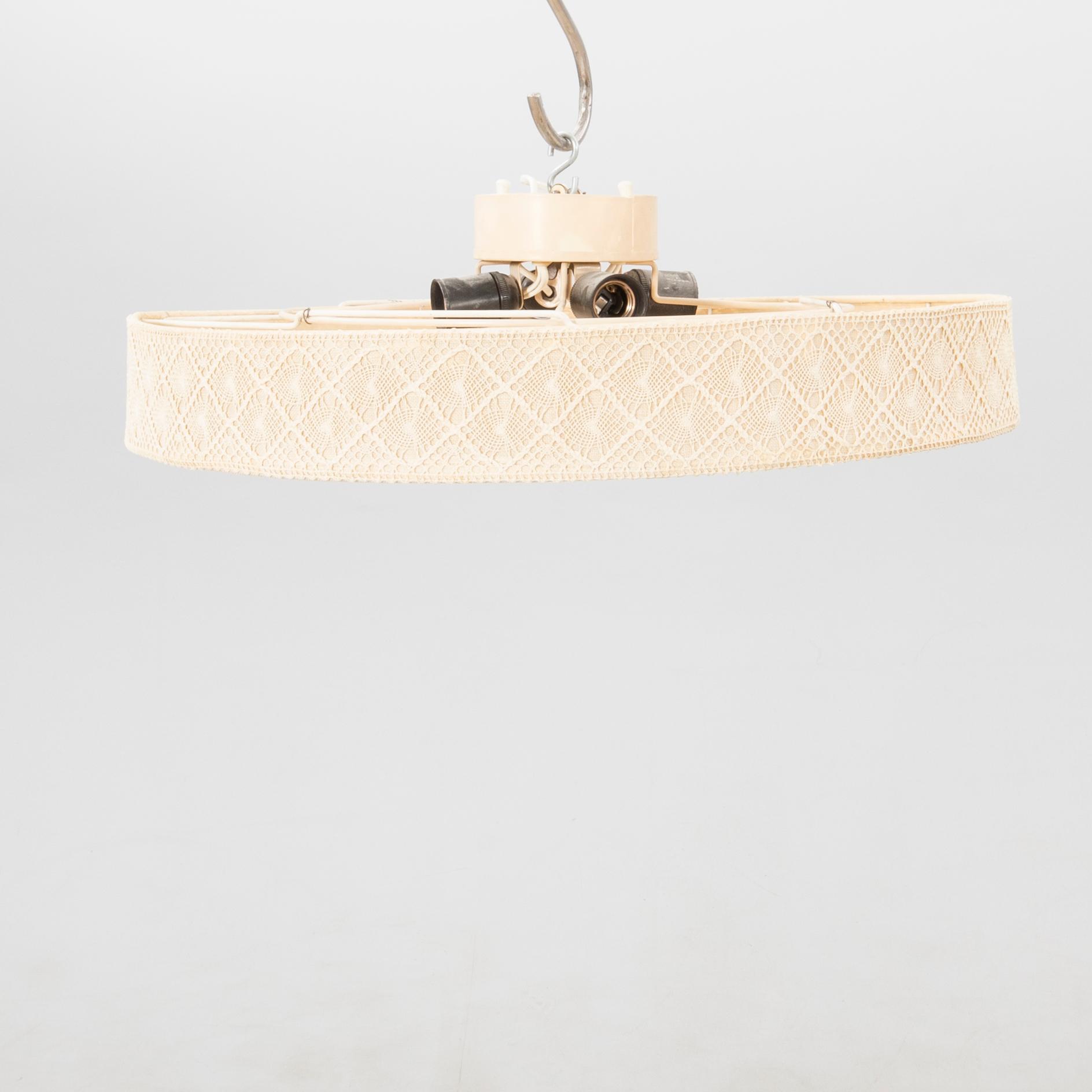 Ceiling light, mid-20th century.