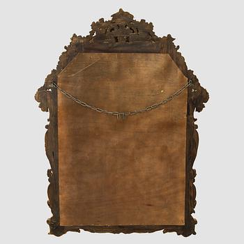 Mirror with console table, Baroque style, late 20th century.