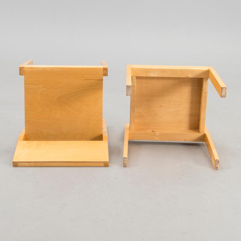 A set of four 1940s/1950s '611' children chairs for Artek, Finland.