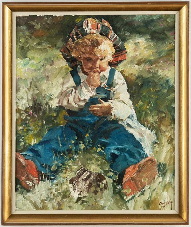 CHARLES ROKA, oil on canvas, signed.