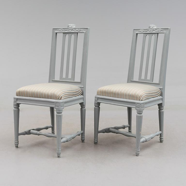 STOLAR, 1 par, gustavianska, 1700-talets slut.