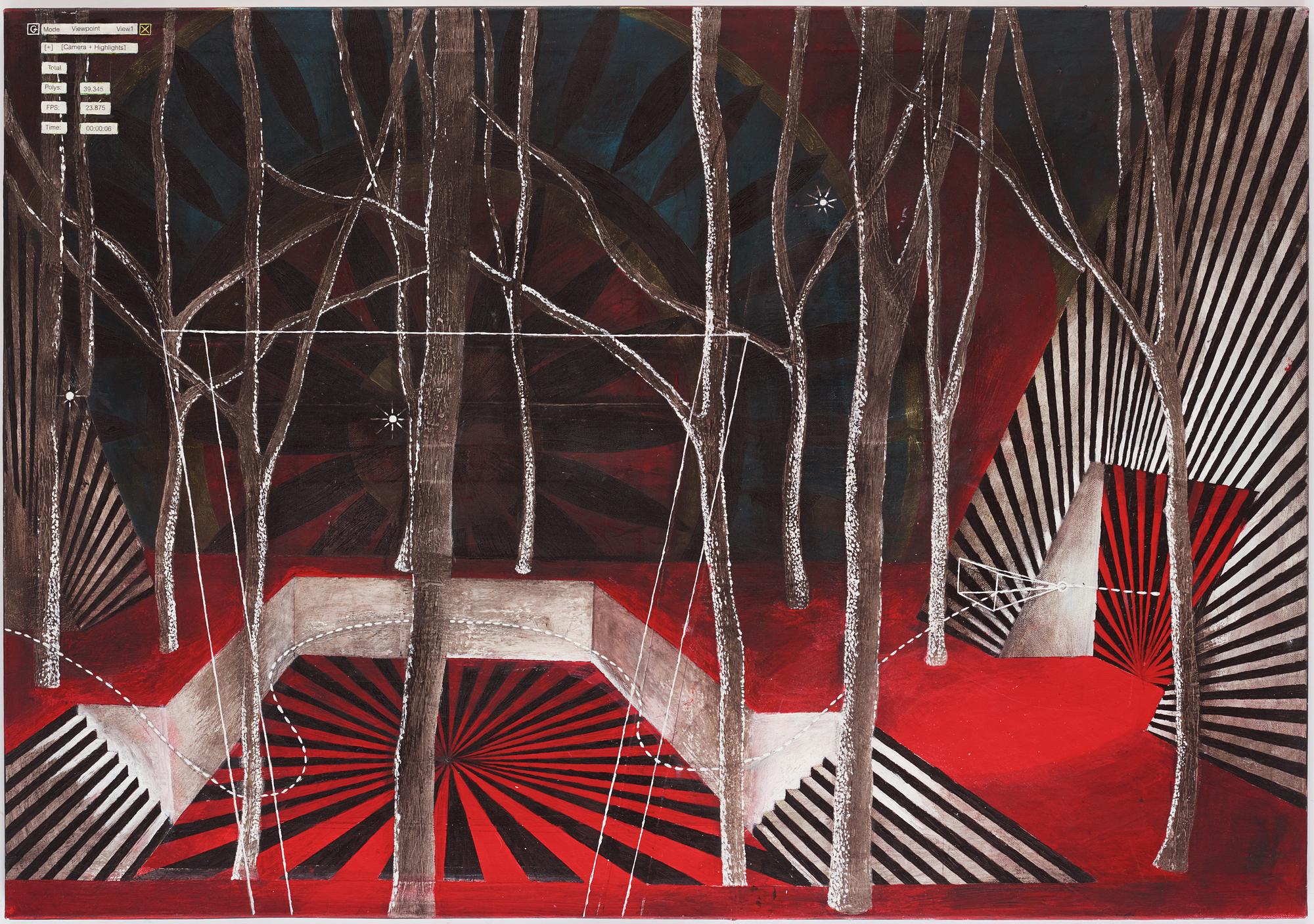 Veit Laurent Kurz, "Untitled (Wald und Wiesen painting #9)".