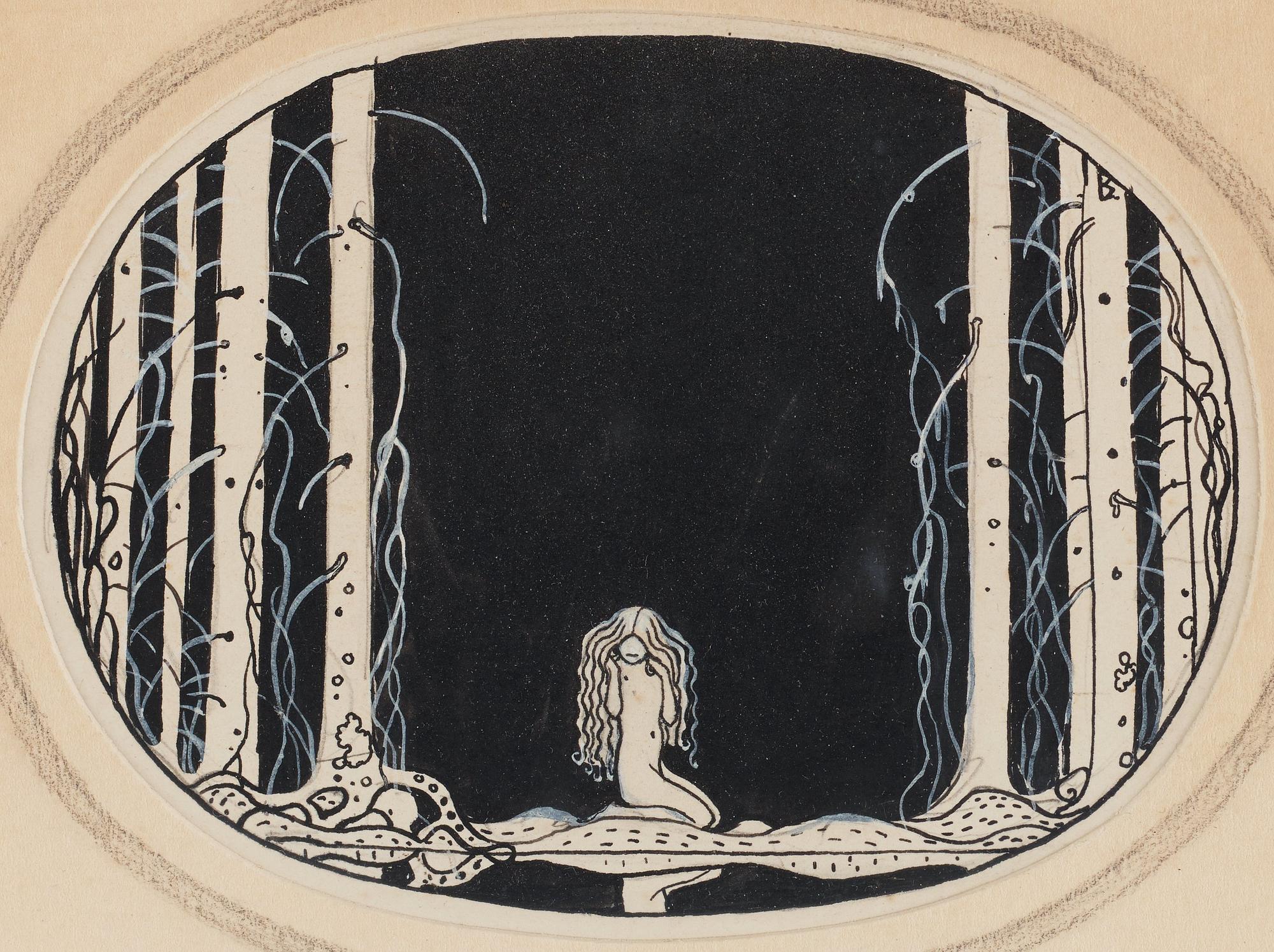 John Bauer, "Prinsessan Tuvstarr" (Princess Tuvstarr).