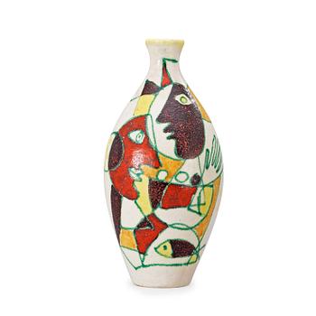 A Guido Gambone ceramic vase, Italy 1950's.