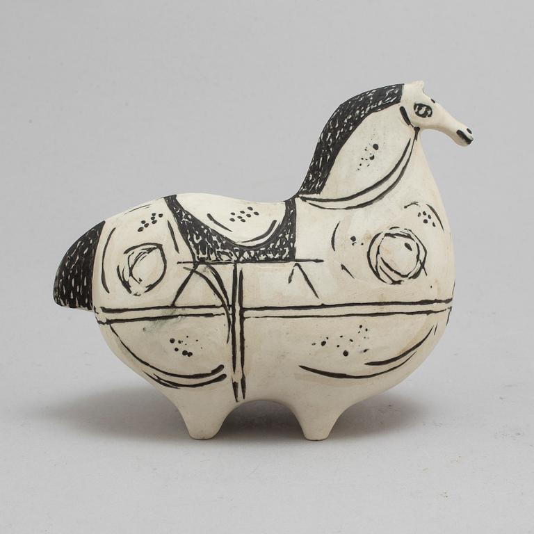 STIG LINDBERG, figurin, stengods, "Springare", Gustavsberg studio.