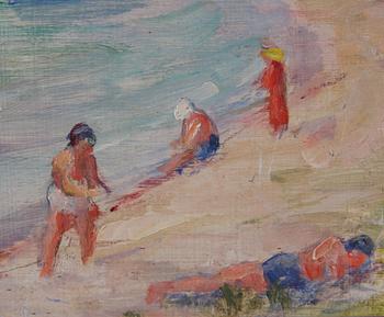 HOLST, AGDA, olja på pannå, sign o dat 52.