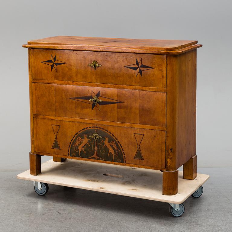 A mid 19th century chest of drawers.