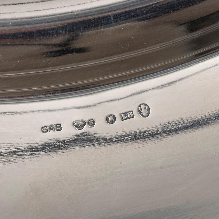 A silver platter, GAB, Stockholm, Sweden, 1937.