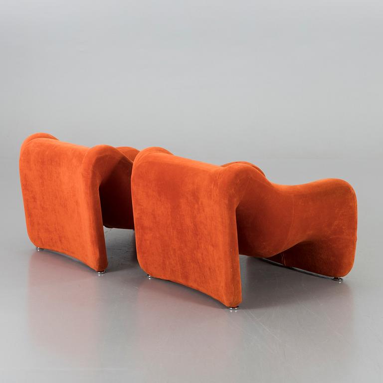 JAN EKSELIUS & PETER RÖSING, fåtöljer, ett par "Corneus" Inköpta 1975.