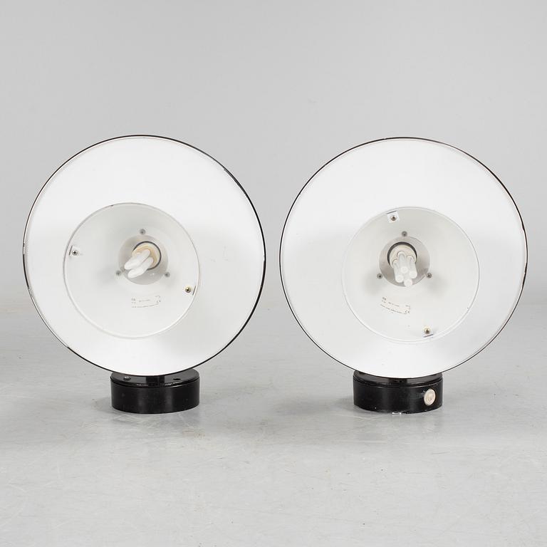 A pair of black painted "Stockholm 370" outdoor lights by Olle Andersson for Ateljé Lyktan.