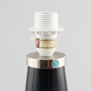 BORDSLAMPA, glas, Carl Fagerlund, Orrefors, 1900-talets andra hälft.