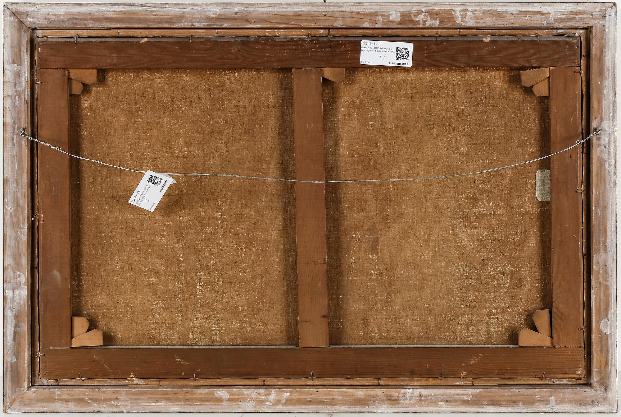 JOHAN KINDBORG, olja på duk, signerad och daterad 99.