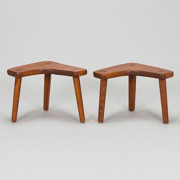 A pair of 1960/1970s stools, Finland.