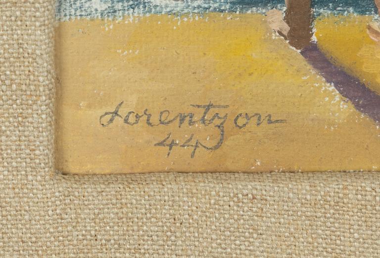 Waldemar Lorentzon, På stranden.